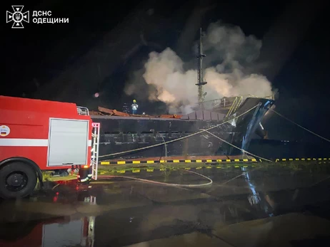 Из-за массированной российской атаки в акватории порта 