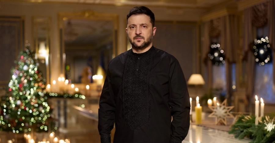 Президент Зеленський привітав українців з Різдвом та назвав росіян “безбожниками”