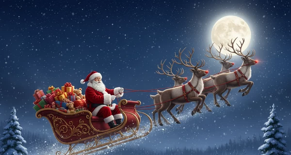 Санта-Клаус отправился в рождественское путешествие по миру 