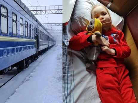 На Хмельниччині позапланово зупинили поїзд, аби хвора дівчинка дісталася 
