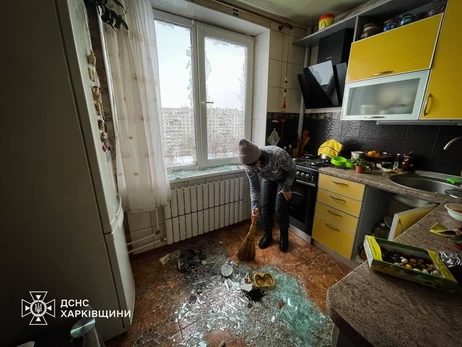 У Харкові дрон влучив у багатоповерхівку, госпіталізували 79-річну жінку