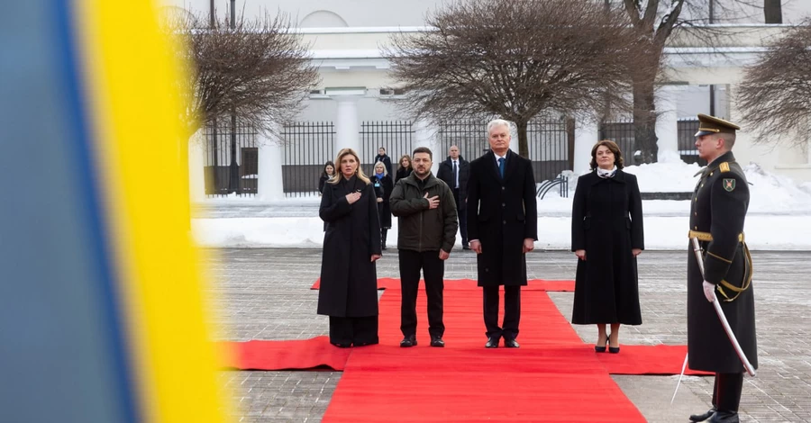 Зеленські прибули до Вільнюсу на захід по річниці Січневого повстання