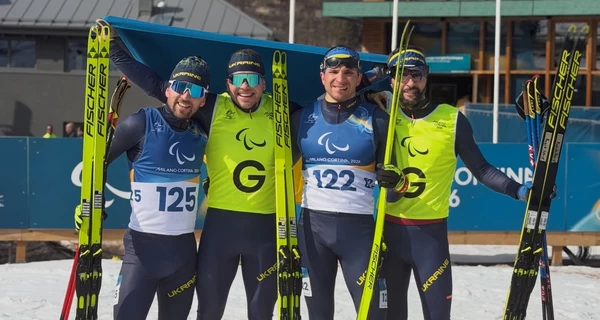 Украинские биатлонисты завоевали второй двойной подиум в спринте-преследовании на Паралимпиаде-2026