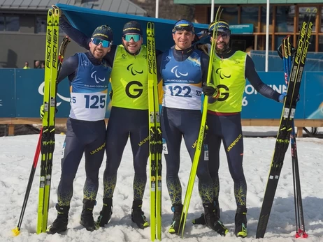 Украинские биатлонисты завоевали второй двойной подиум в спринте-преследовании на Паралимпиаде-2026