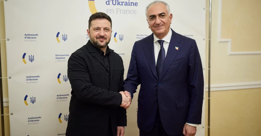 Зеленський зустрівся із наслідним принцом Ірану в Парижі