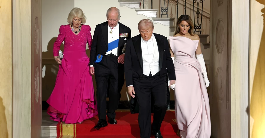 Прием в честь короля: Мелания - в Dior, среди гостей - миллиардеры, на десерт - торт в форме улья