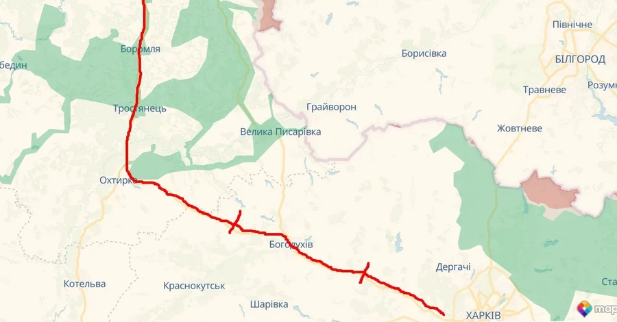  Росіяни почали атакувати дорогу між Харковом та Сумами - водіїв просять бути обережними