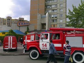 На Виноградаре полыхало «Сельпо»  