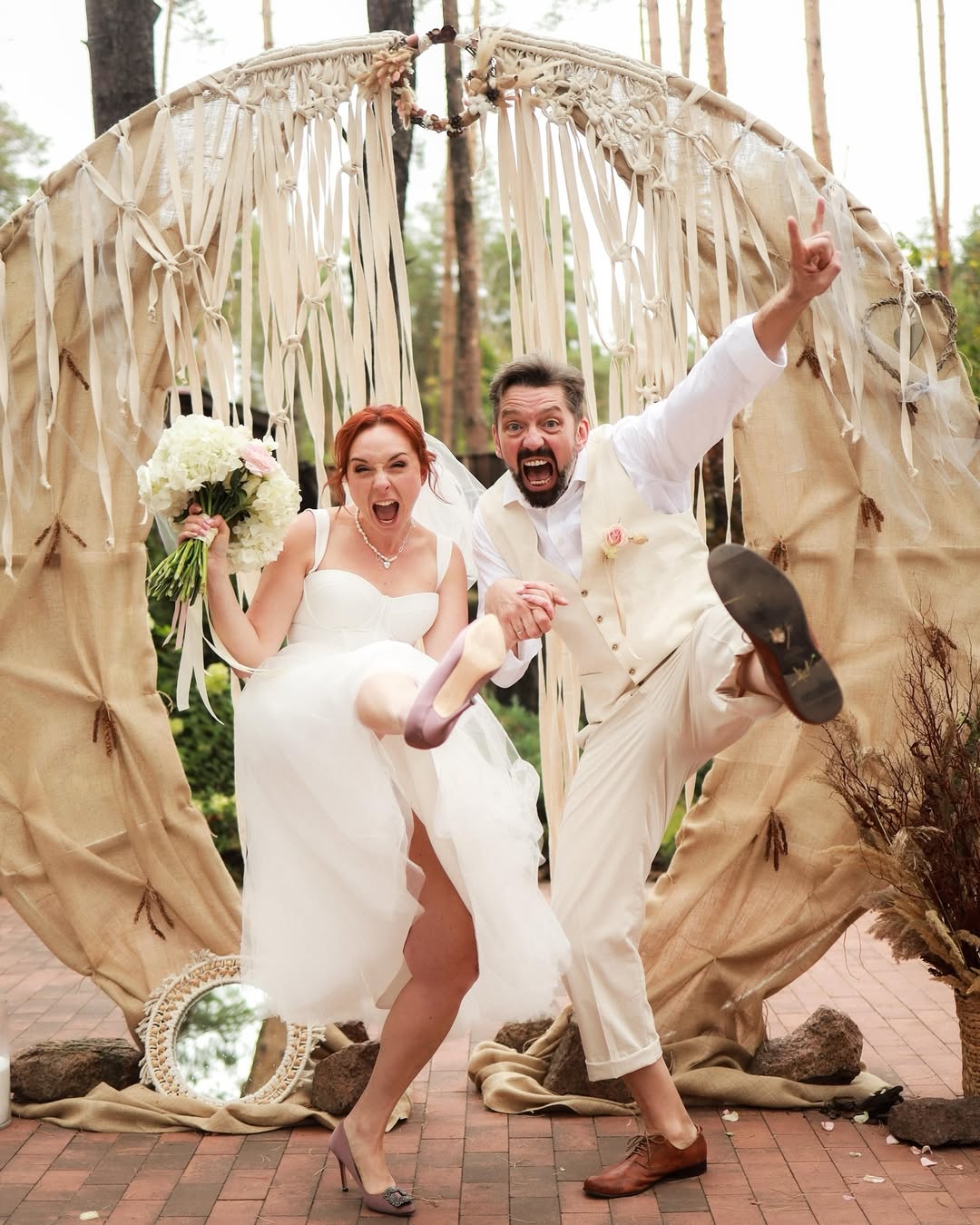 З чоловіком Ігорем Рубашкіним. Пара одружилася 29 вересня 2024 року. Фото: instagram.com/tsaruk.photo/