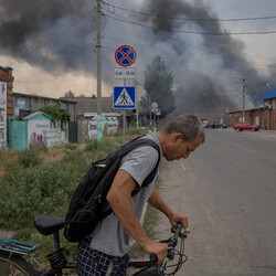 Славянск после обстрела российских военных. Фото: REUTERS