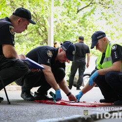 Вбивство запорізького чиновника Максима Денщика. Фото: facebook.com/UA.National.Police