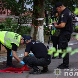 Вбивство запорізького чиновника Максима Денщика. Фото: facebook.com/UA.National.Police