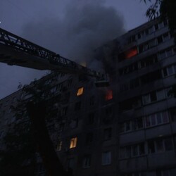 Атака на Київ у ніч на 7 травня. Фото: /t.me/dsns_telegram 
