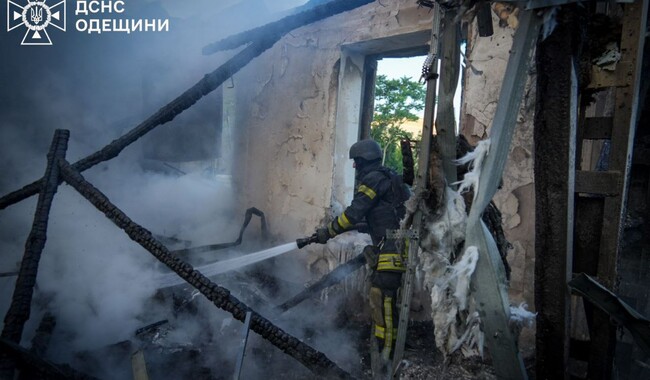 Российская  атака на Одессу 17 июня. Фото: t.me/dsns_telegram