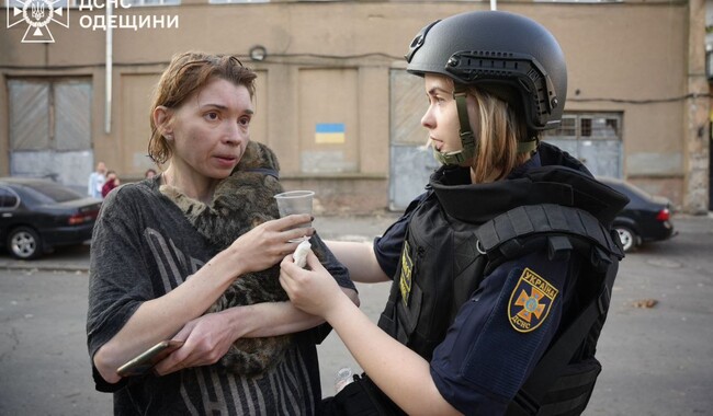 Российская  атака на Одессу 17 июня. Фото: t.me/dsns_telegram