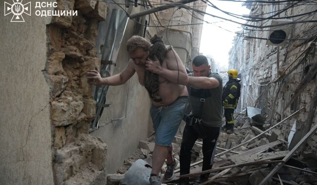 Российская  атака на Одессу 17 июня. Фото: t.me/dsns_telegram