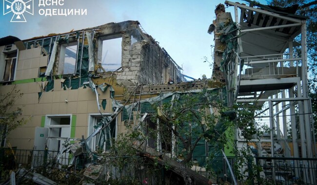 Российская  атака на Одессу 17 июня. Фото: t.me/dsns_telegram