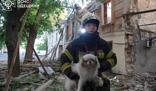 Российская  атака на Одессу 17 июня. Фото: t.me/dsns_telegram