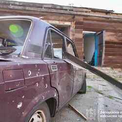Росийский удар по Запорожскому району 6 августа. Фото: t.me/ivan_fedorov_zp 