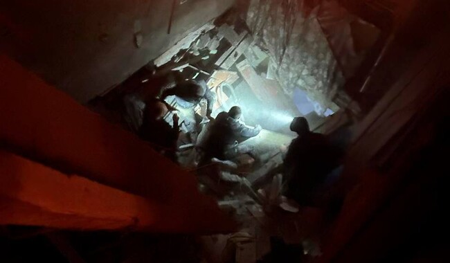 Удар по Кам`янському 6 листопада. Фото: t.me/dsns_telegram