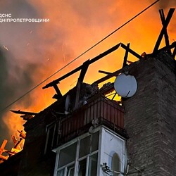 Удар по Кам`янському 6 листопада. Фото: t.me/dsns_telegram