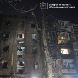 Российский удар по Запорожью в ночь на 26 листопада. Фото: t.me/ivan_fedorov_zp