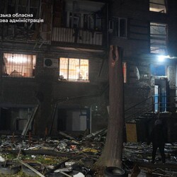 Российский удар по Запорожью в ночь на 26 листопада. Фото: t.me/ivan_fedorov_zp