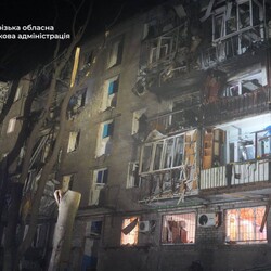 Российский удар по Запорожью в ночь на 26 листопада. Фото: t.me/ivan_fedorov_zp