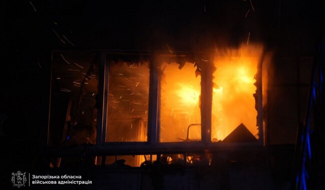 Російський удар по Запоріжжю 16 грудня. Фото: t.me/ivan_fedorov_zp