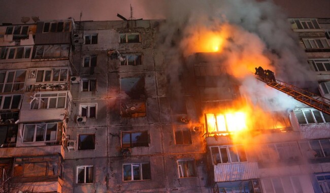 Російський удар по Запоріжжю 16 грудня. Фото: t.me/ivan_fedorov_zp