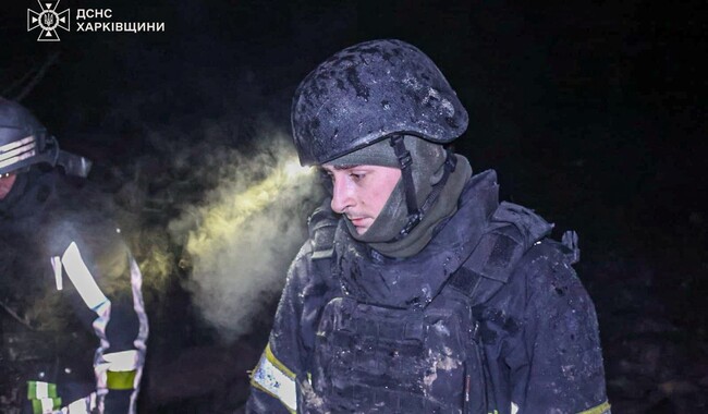 Удар по Богодухову 11 февраля. Фото: t.me/dsns_telegram