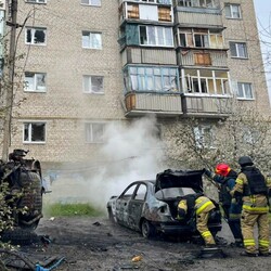 Удар по Балаклее 24 апреля. Фото: t.me/dsns_telegram