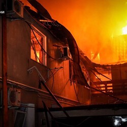 Російська атака на Одесу 24 квітня. Фото: t.me/odeskaODA