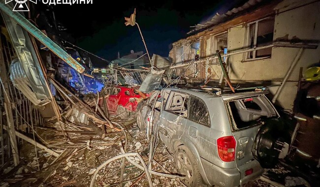 Російська атака на Одесу 24 квітня. Фото: t.me/odeskaODA